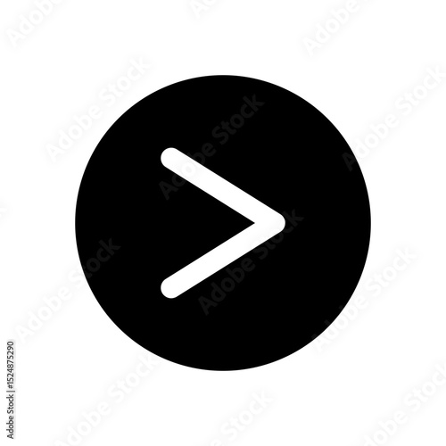 greater then glyph icon