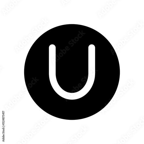 union of two sets glyph icon