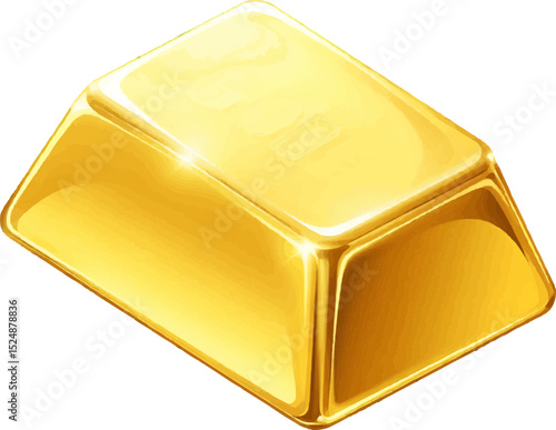 vector gold bullion icon, Financial design, Graphic design, Infographic design, Game design, advertising.