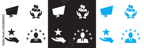 Employer branding icons .  Vector pictograms of body organs icon. Vector for websites, mobile interfaces, presentations, banner, visual branding etc. Vector illustration. EPS 10