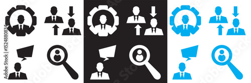 Employer branding icons .  Vector pictograms of body organs icon. Vector for websites, mobile interfaces, presentations, banner, visual branding etc. Vector illustration. EPS 10