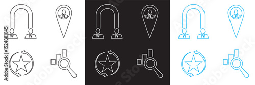 Employer branding icons .  Vector pictograms of body organs icon. Vector for websites, mobile interfaces, presentations, banner, visual branding etc. Vector illustration. EPS 10