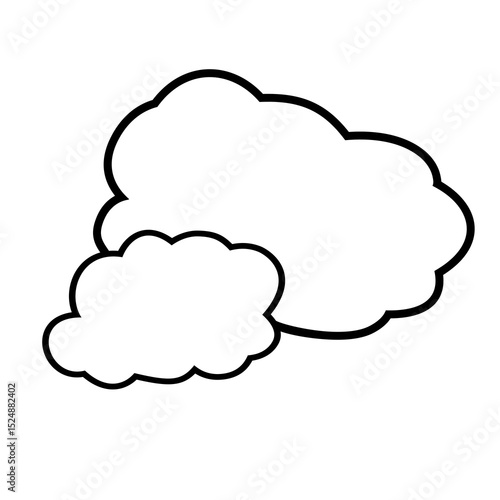 cloudy icon illustration