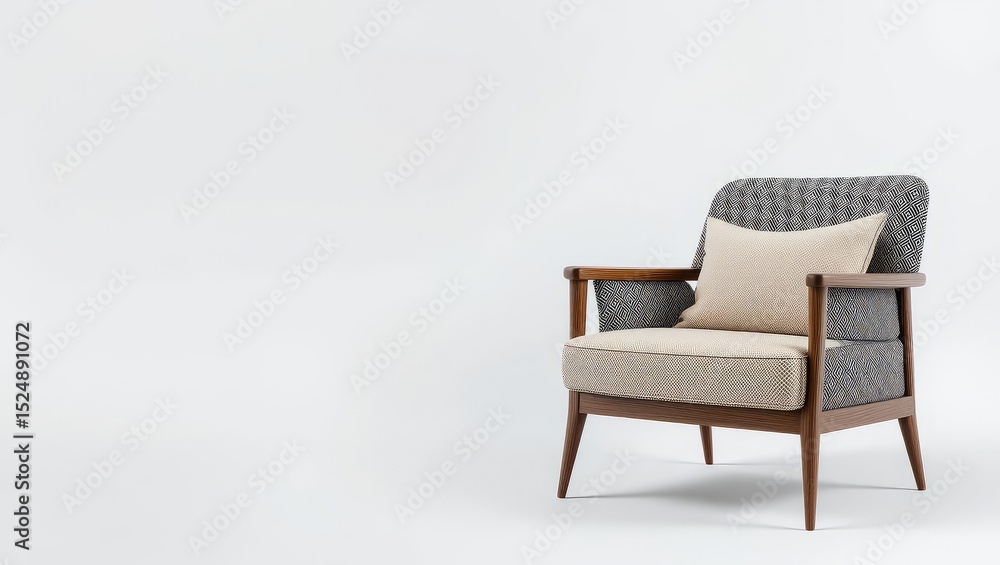 Fototapeta premium Elegant Modern Armchair for Stylish Living Spaces