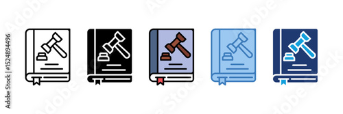 Law Book Icon Element For Design