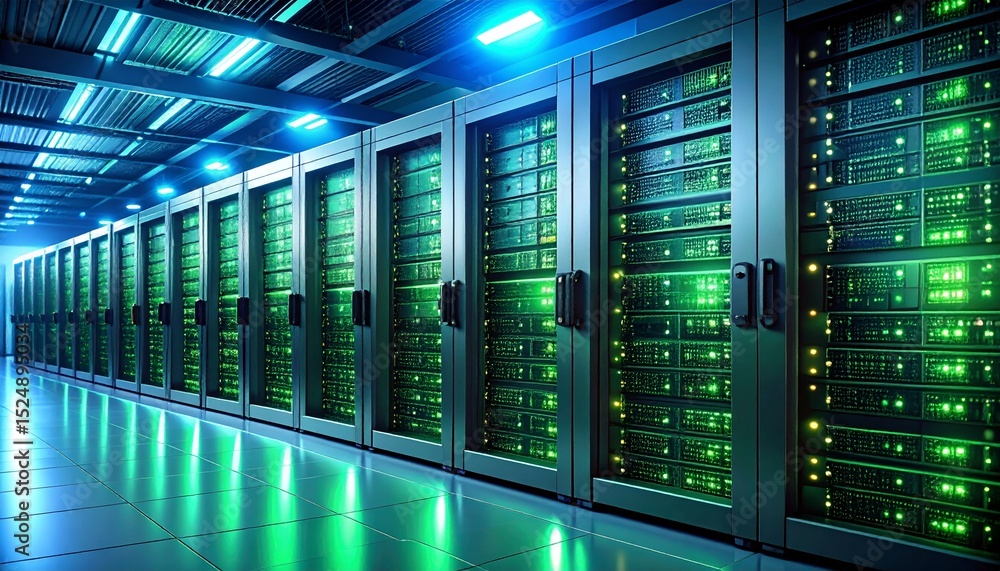 Green technology, data center, eco friendly servers, cloud computing Green technology, data center, eco friendly servers, cloud computing