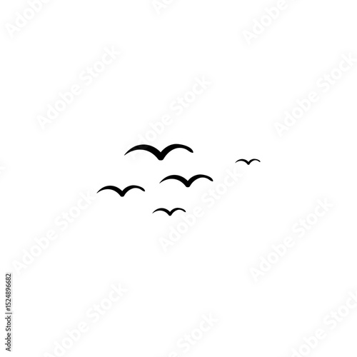 vector illustration of a flying bird