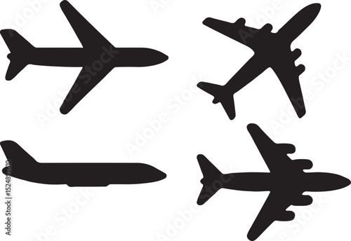 airplane silhouette, jet plane vector, aircraft outline, flying plane icon, commercial plane shape, plane in flight sketch, aviation silhouette image, jetliner clipart,