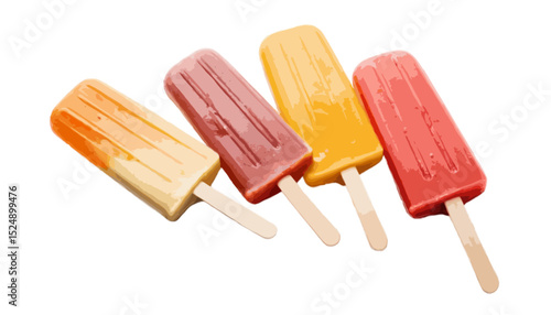  Ice lolly isolated on transparent background