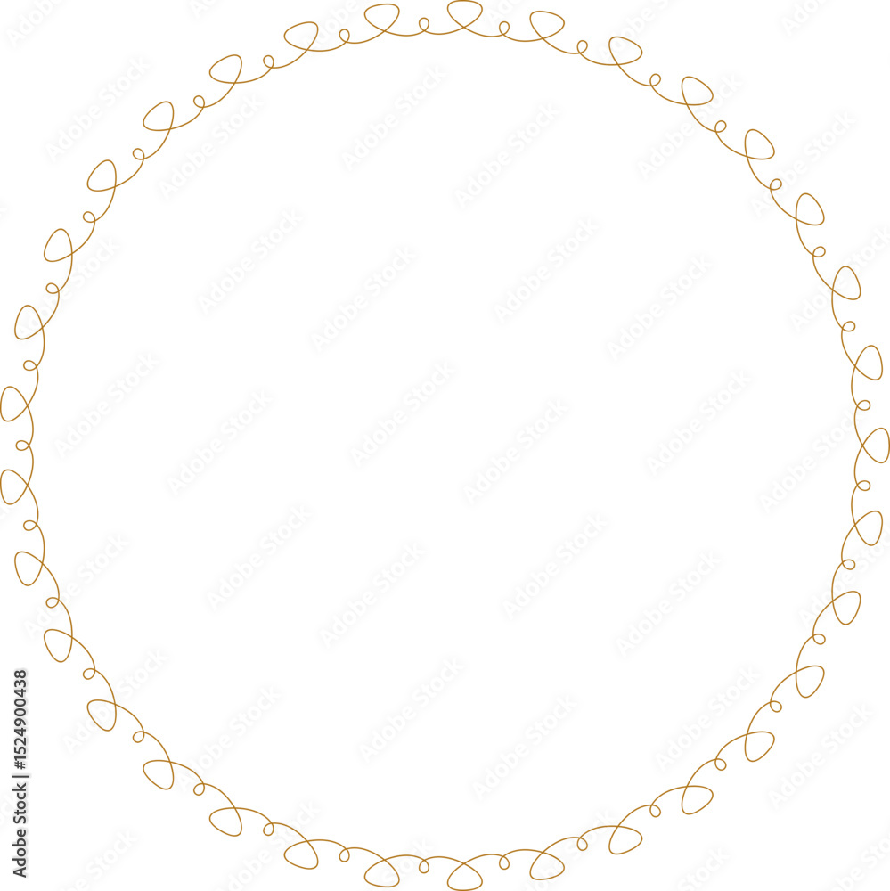 Naklejka premium Pastel Wavy Decorative Frame Border