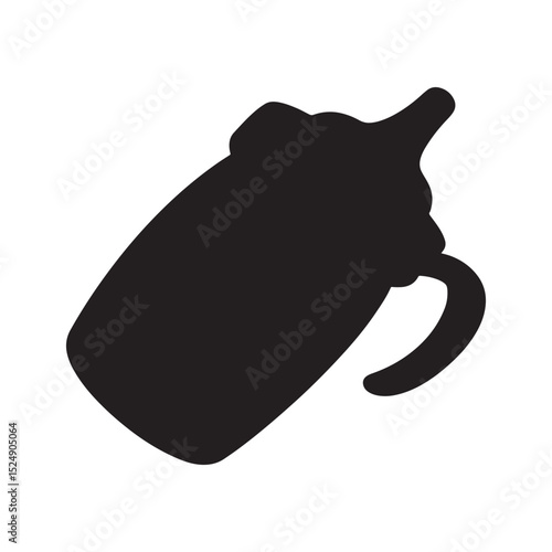Sippy cup icon isolated on white background