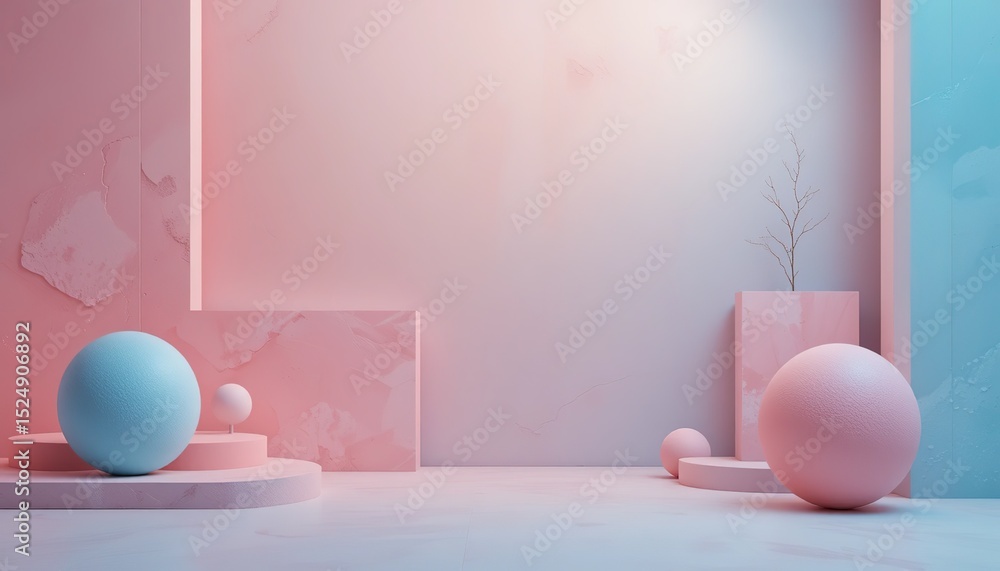 Fototapeta premium Minimalist Neutral Background for Design Inspiration