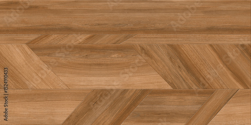 wooden floor texture Chevron pattern wood flooring. Oak and walnut parquet texture. Geometric seamless wooden floor design. Interior design element. Hardwood floor boards with brown natural surface