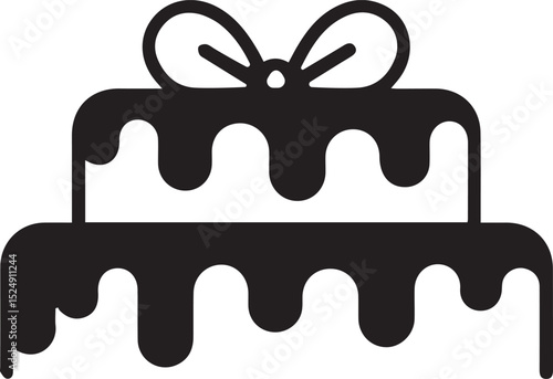 cake illustration, dessert silhouette, layered cake vector, birthday cake graphic, sweet treat shape, celebration cake art, wedding cake vector, pastry silhouette, icing cake design, chocolate cake il