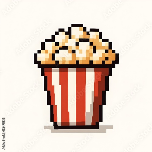 Pixel Art Popcorn Bucket