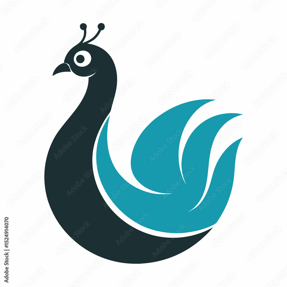 Fototapeta premium peacock vector illustration