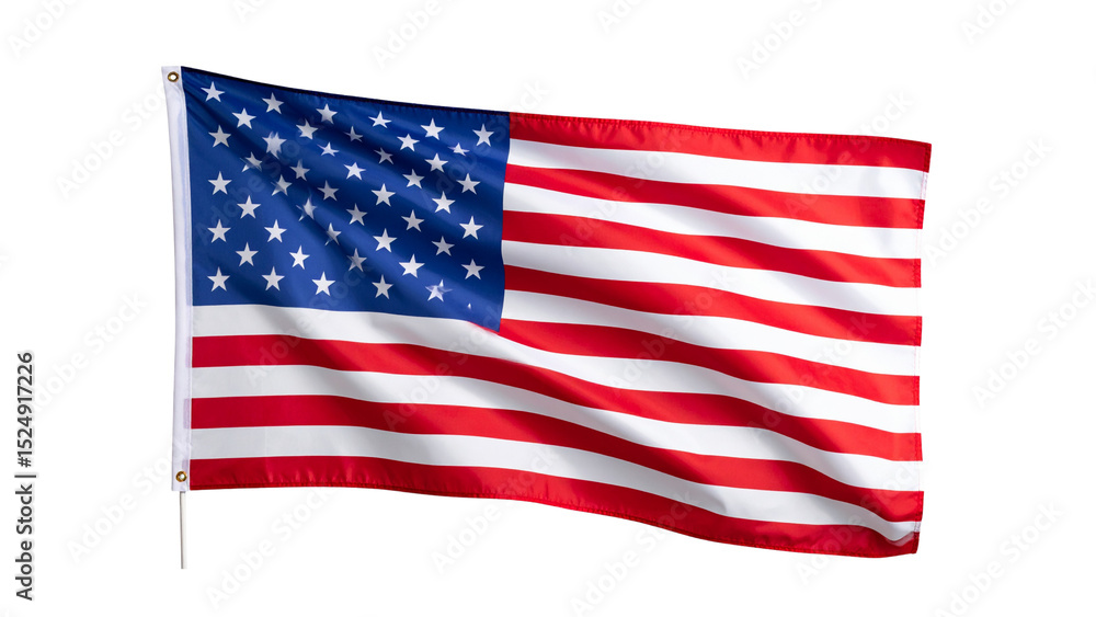 American flag isolated on transparent background, PNG American flag isolated on transparent background, PNG