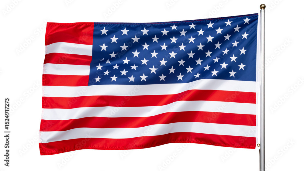 American flag isolated on transparent background, PNG American flag isolated on transparent background, PNG