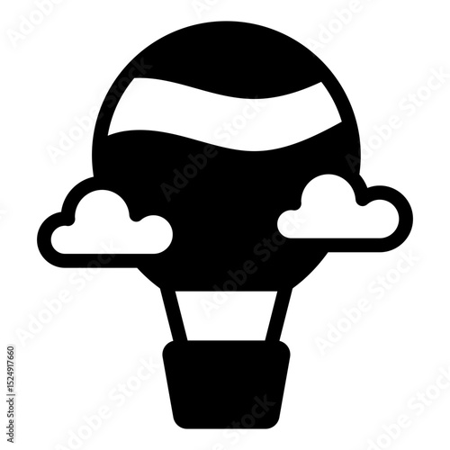 hot air balloon icon