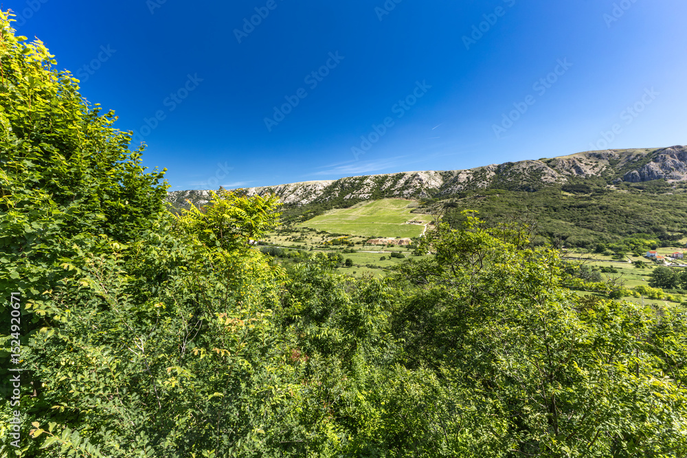 Obraz premium Cycle trail leading to Church of the Mother of God in Jurandvor