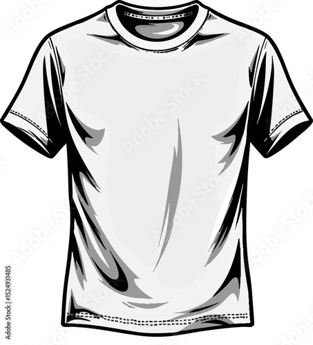 a white t - shirt on a white background