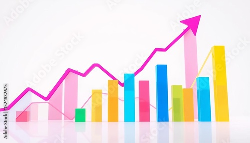 Abstract colorful upward trending graphs and charts on a clean background, success, report Free Download Abstract colorful upward trending graphs and charts on a clean background, success, report - GFXLoad