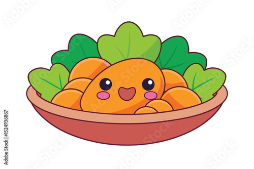 illustration of a bowl of fruit