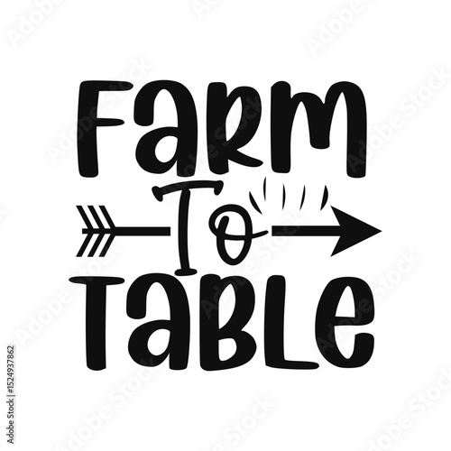Farm to Table Sign Rustic Farmhouse Dining Room Decor