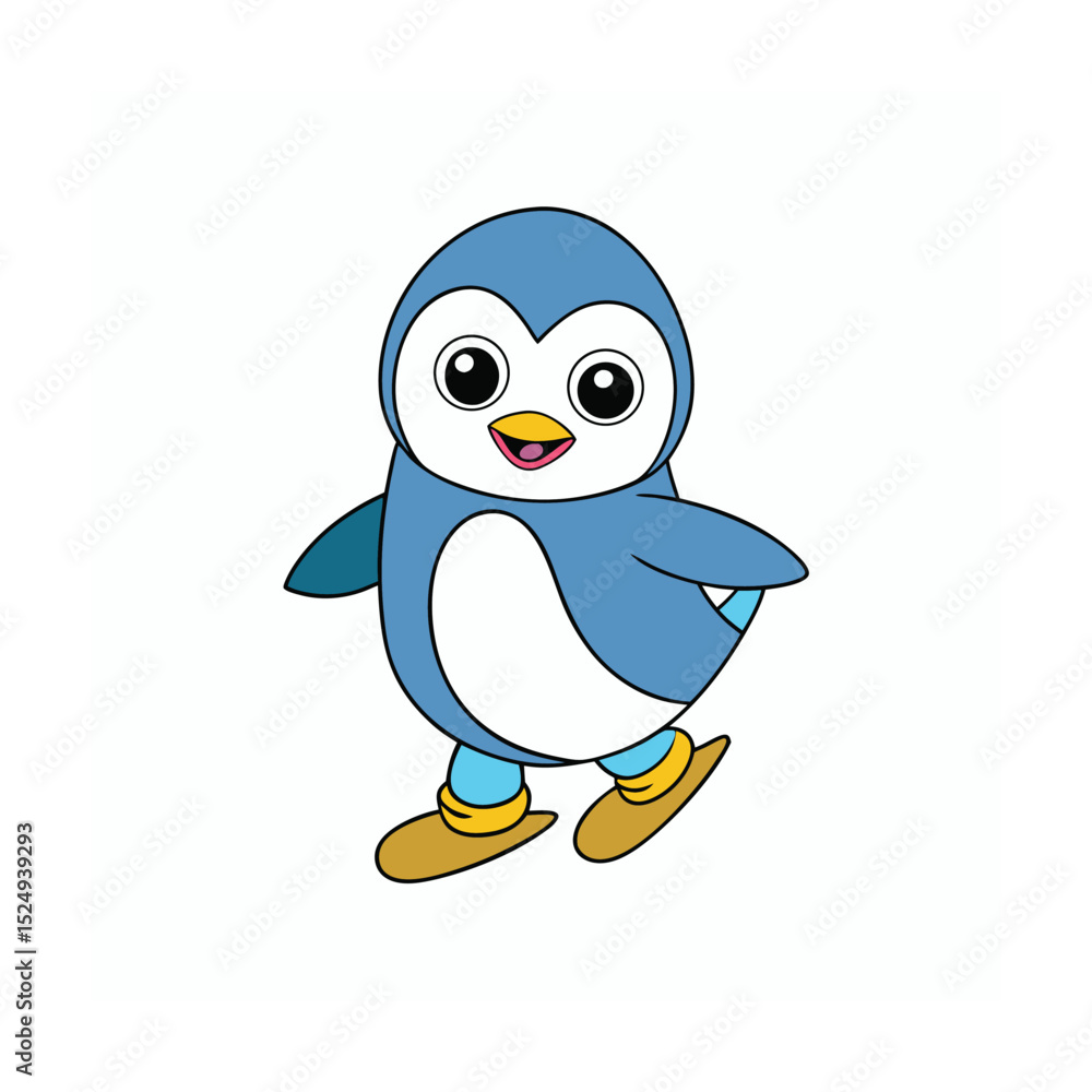 Obraz premium blue bird on a white background