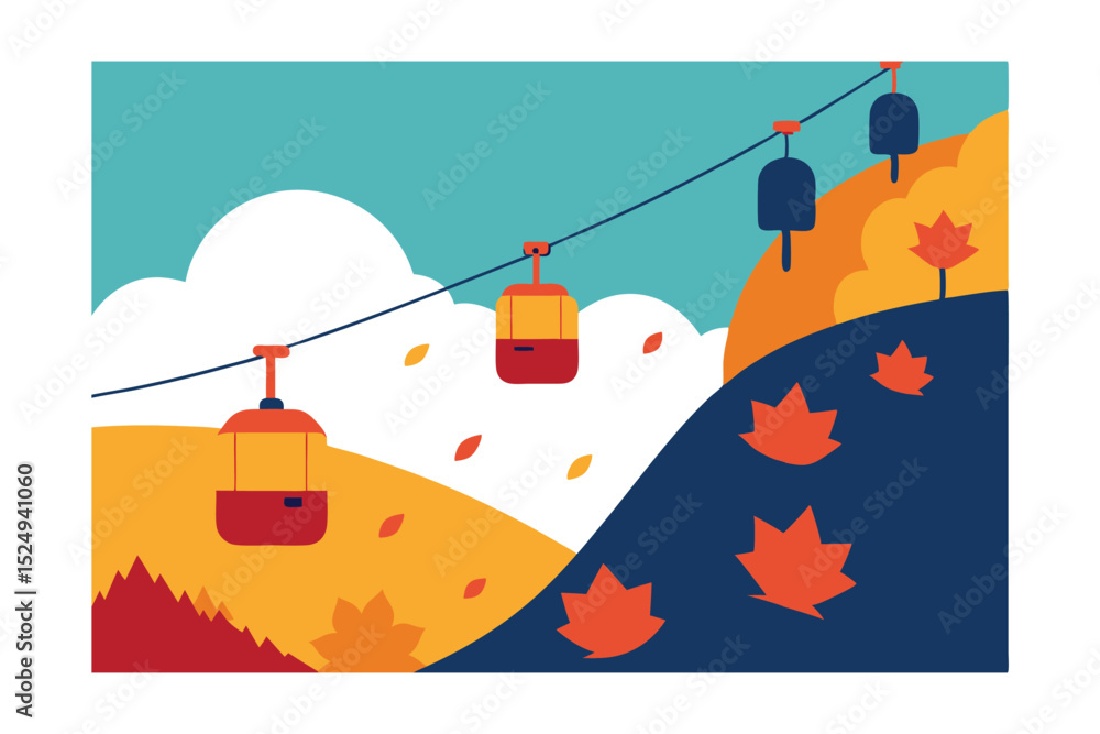 Naklejka premium vector illustration of a fishing boat with a boat