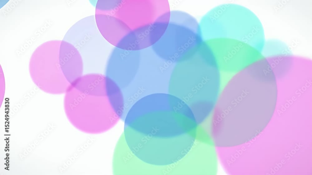 Abstract circles of pastel colors (1)