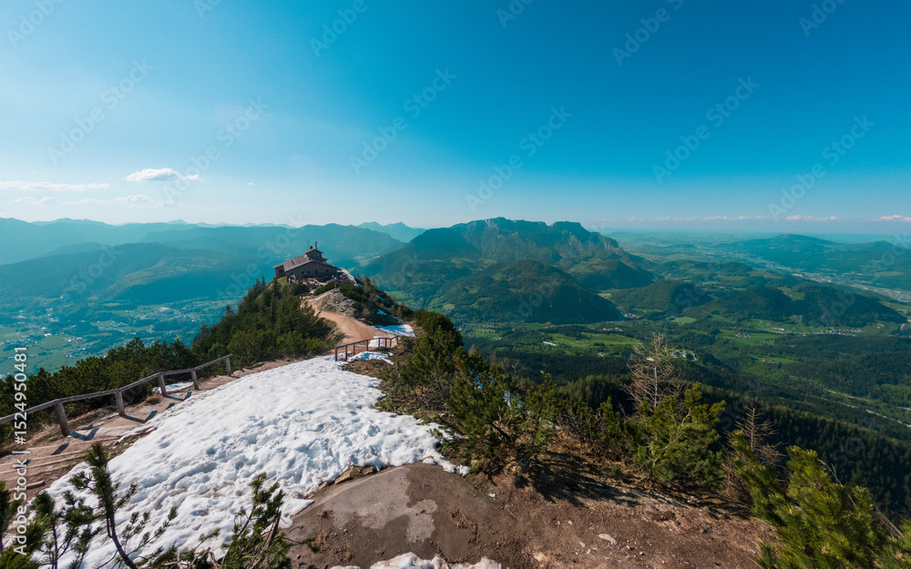 Obraz premium Famous Kehlstein, Berchtesgaden, Germany, in springtime