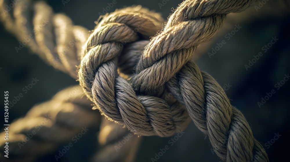Realistic Rope Knot Photography Realistic Rope Knot Photography