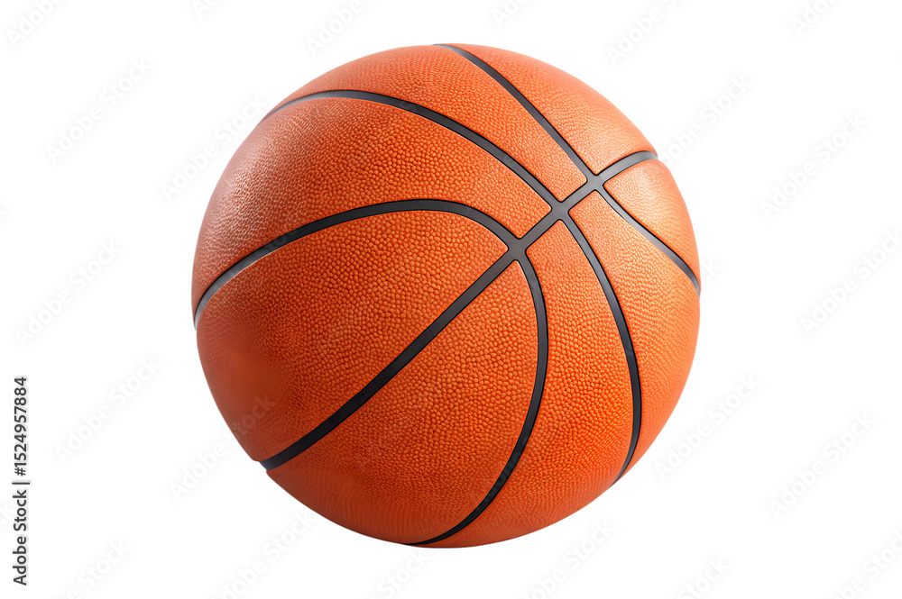 Realistic Basketball Close Up Isolated on Transparent Background Realistic Basketball Close Up Isolated on Transparent Background