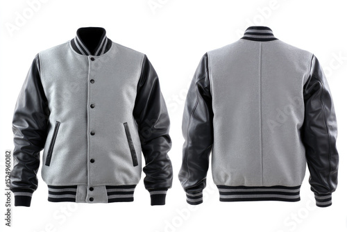 Classic letterman jacket, stylish and cool