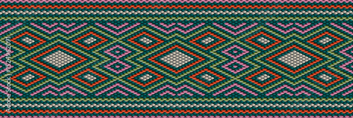   Pattern, ornament,  tracery, mosaic ethnic, folk, national, geometric  for fabric, interior, ceramic, furniture in the Latin American style.