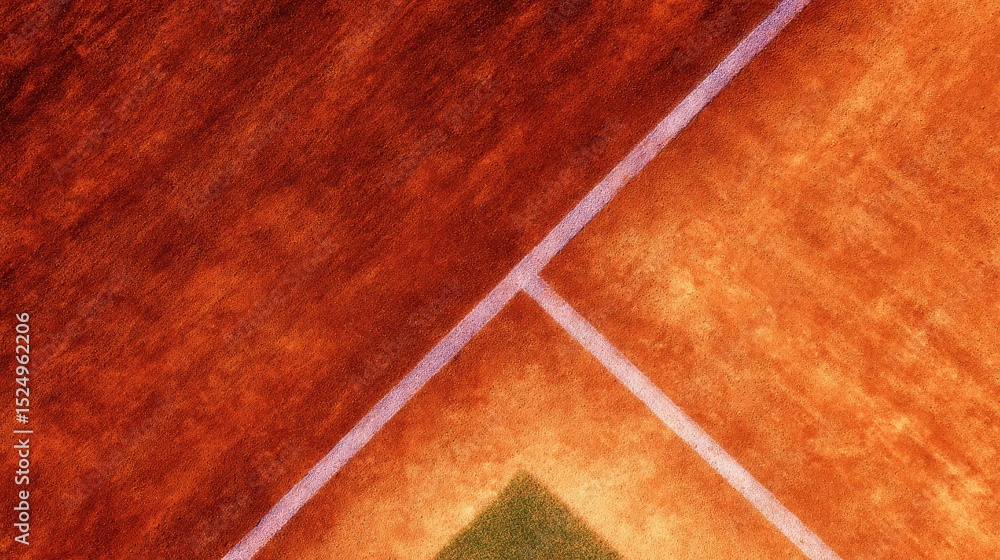 Fototapeta premium Aerial view of a vibrant, textured surface showcasing intersecting geometric patterns and colors