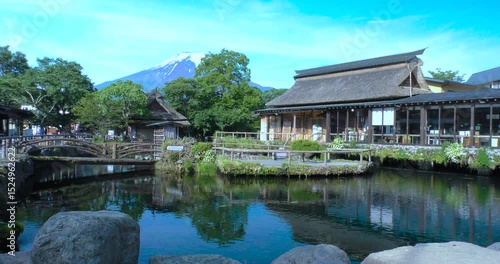忍野八海と富士山