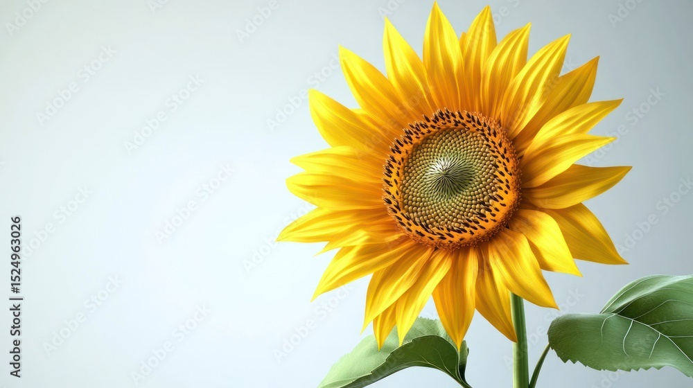 Obraz premium Vibrant Sunflower Against a Soft Background
