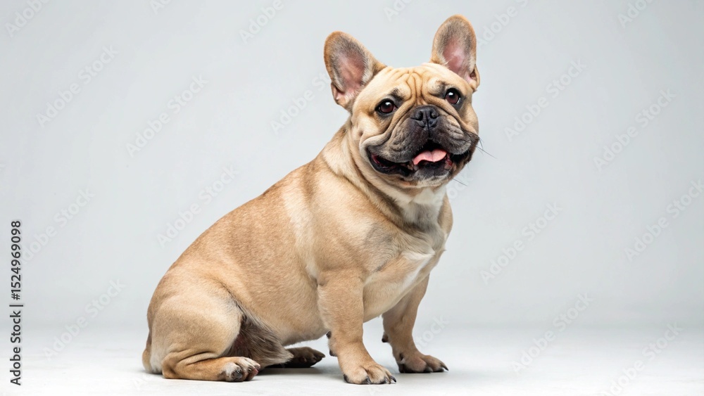 Obraz premium French Bulldog on studio background