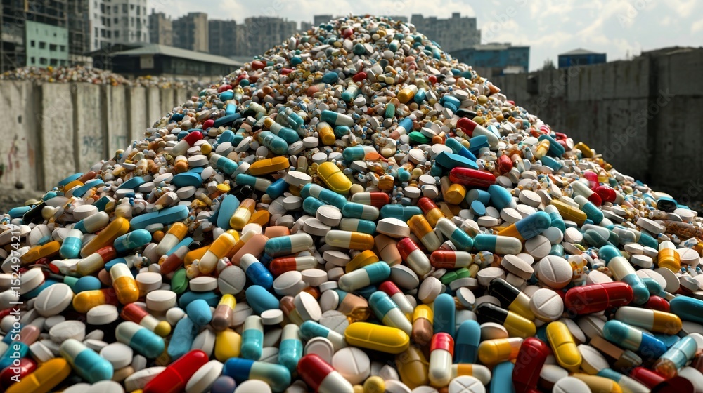 Obraz premium Understand the importance of safe pharmaceutical waste management.