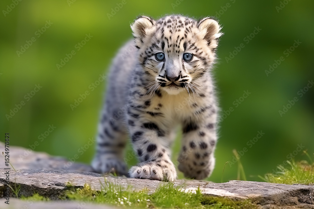 Obraz premium leopard in the grass
