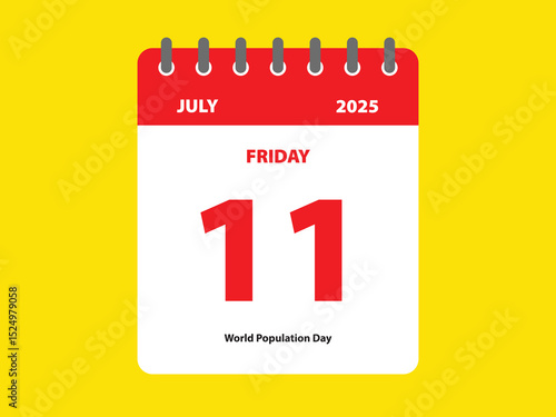 world population day event july calendar icon peace globe celebration social life earth chararcter