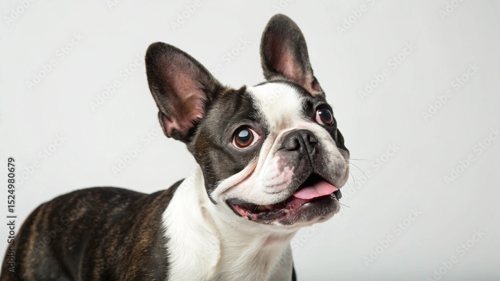 Fototapeta premium Frenchton on studio background