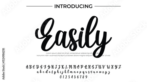 Easily - Elegant Script Font for Smooth Handwritten Design and Creative Typography