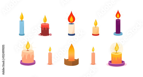 Candle illustration vector, Candle flame icon, Burning candle clipart, Candle with wax vector, Aromatherapy candle drawing, Scented candle icon, Candlelight vector, Decorative candle art, Candle silho