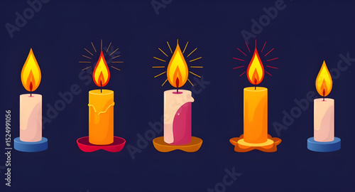 Candle illustration vector, Candle flame icon, Burning candle clipart, Candle with wax vector, Aromatherapy candle drawing, Scented candle icon, Candlelight vector, Decorative candle art, Candle silho