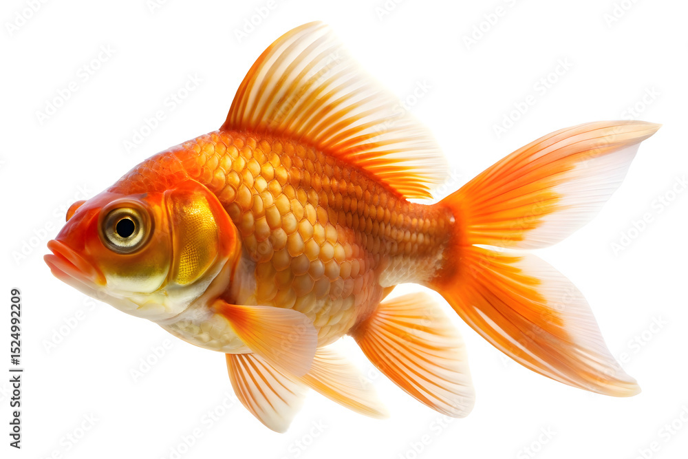 goldfish isolated on white goldfish isolated on white