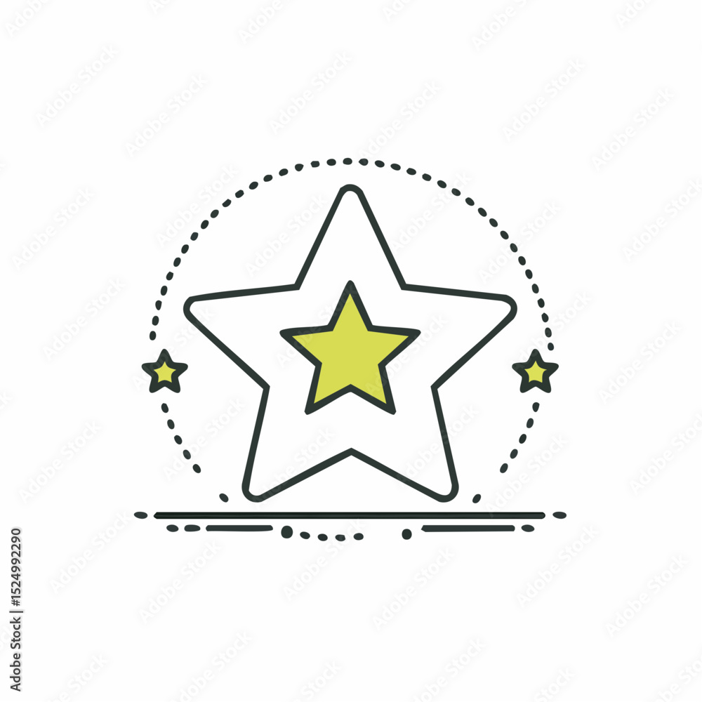 Obraz premium star icon vector illustration