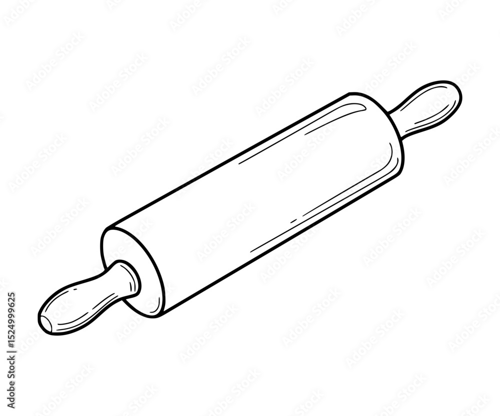Rolling Pin Line Art Rolling Pin Line Art